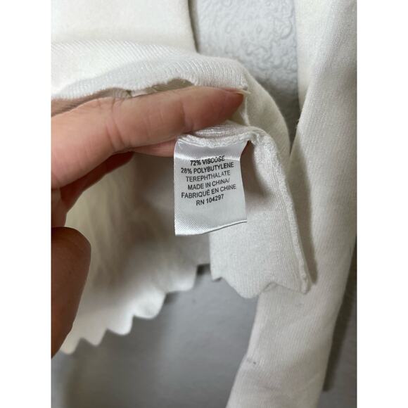 Milly Foldover Scallop Sweater S - Picture 6 of 13